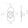 Lámparas Globo Lighting Lorelei Plafones LED Antracita, 1 luz