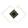 Lámparas Globo Lighting Saunders Plafones LED Negro, 1 luz, Mando a distancia