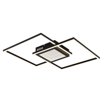 Lámparas Globo Lighting Saunders Plafones LED Negro, 1 luz, Mando a distancia