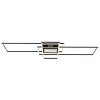 Lámparas Globo Lighting Saunders Plafones LED Negro, 1 luz, Mando a distancia