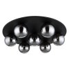 Lámparas Globo Lighting Riha Plafones Negro, 7 luces