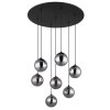 Lámparas Globo Lighting Riha Lámparas suspendidas Negro, 7 luces
