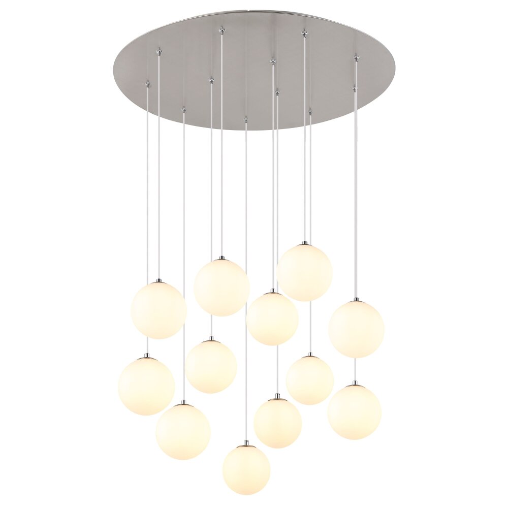 Lámparas Globo Lighting Riha Plafones Níquel-mate, 12 luces main product photo
