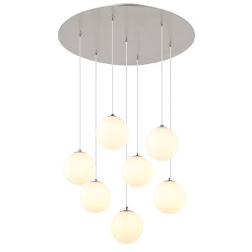 Lámparas Globo Lighting Riha Lámparas suspendidas Níquel-mate, 7 luces