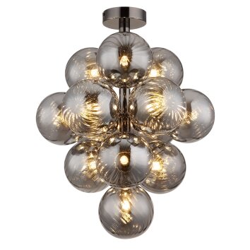Lámparas Globo Lighting Conor Plafones Cromo, Negro, 13 luces