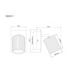 Lámparas Globo Lighting und Plafones, Spot techo, Apliques, Spot de pared Negro, 1 luz