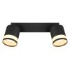 Lámparas Globo Lighting Lucero Plafones Negro, 2 luces