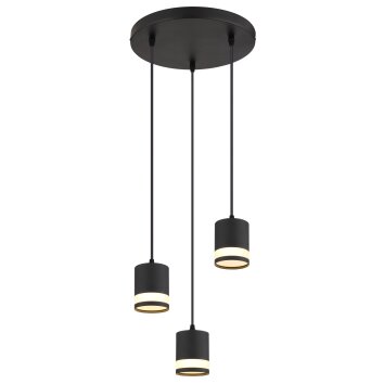 Lámparas Globo Lighting Lucero Lámparas suspendidas Negro, 3 luces