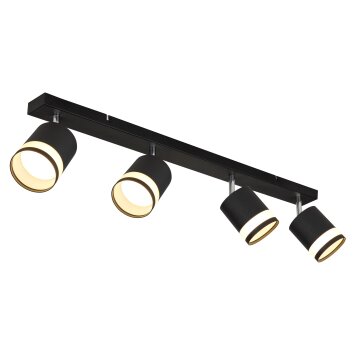 Lámparas Globo Lighting Lucero Plafones Negro, 4 luces