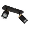 Lámparas Globo Lighting Korben Plafones, Spot techo Negro, 2 luces