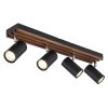 Lámparas Globo Lighting Kayden Plafones marrón oscuro, Negro, 4 luces