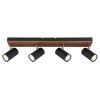 Lámparas Globo Lighting Kayden Plafones marrón oscuro, Negro, 4 luces