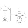 Lámparas Globo Lighting Tomo Lámparas de mesa LED Marrón, 1 luz