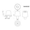 Lámparas Globo Lighting Yara Lámparas de mesa LED Verde, 1 luz, Cambia de color