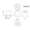 Lámparas Globo Lighting Yara Lámparas de mesa LED Negro, 1 luz, Cambia de color