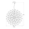 Lámparas Globo Lighting Katrina Lámparas de araña Cromo, 9 luces