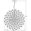 Lámparas Globo Lighting Katrina Lámparas de araña dorado, 9 luces
