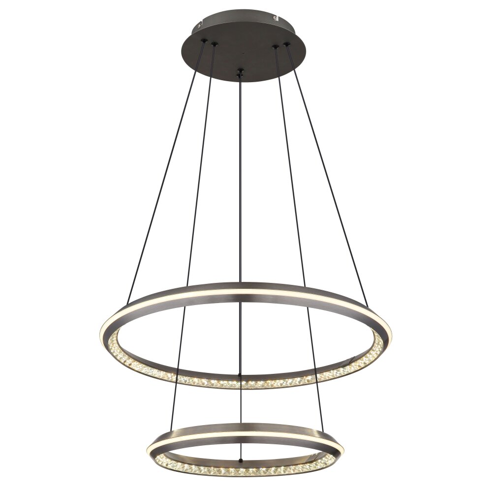 Lámparas Globo Lighting Alaina Lámparas suspendidas LED Gris, 1 luz, Mando a distancia main product photo