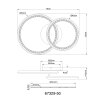 Lámparas Globo Lighting Alaina Plafones LED Gris, 1 luz, Mando a distancia
