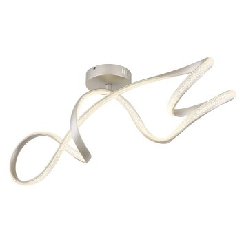 Lámparas Globo Lighting Swirl Plafones LED Níquel-mate, 1 luz