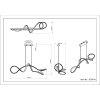 Lámparas Globo Lighting Swirl Lámparas suspendidas LED Níquel-mate, 1 luz