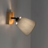 JUST LIGHT GERDA MICHEL Apliques, Spot de pared Crudo, Negro, 1 luz