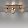 JUST LIGHT GERDA MICHEL Plafones, Spot techo Crudo, Negro, 3 luces