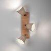 Lámparas Leuchten Direkt MICHEL Plafones, Spot techo Crudo, Negro, 3 luces