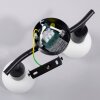 Lámparas Leuchten Direkt LOKI Plafones LED Negro, 2 luces