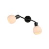 Lámparas Leuchten Direkt LOKI Plafones LED Negro, 2 luces