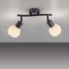 Lámparas Leuchten Direkt LOKI Plafones LED Negro, 2 luces