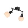 Lámparas Leuchten Direkt LOKI Plafones LED Negro, 2 luces