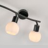 Lámparas Leuchten Direkt LOKI Plafones LED Negro, 3 luces