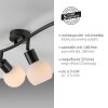Lámparas Leuchten Direkt LOKI Plafones LED Negro, 3 luces