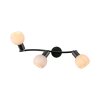 Lámparas Leuchten Direkt LOKI Plafones LED Negro, 3 luces