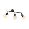 Lámparas Leuchten Direkt LOKI Plafones LED Negro, 3 luces