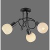 Lámparas Leuchten Direkt LOKI Plafones LED Negro, 3 luces