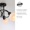 Lámparas Leuchten Direkt LOKI Plafones LED Negro, 3 luces