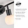 Lámparas Leuchten Direkt LOKI Plafones LED Negro, 4 luces
