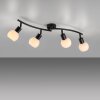 Lámparas Leuchten Direkt LOKI Plafones LED Negro, 4 luces
