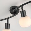 Lámparas Leuchten Direkt LOKI Plafones LED Negro, 4 luces