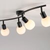 Lámparas Leuchten Direkt LOKI Plafones LED Negro, 4 luces
