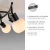 Lámparas Leuchten Direkt LOKI Plafones LED Negro, 6 luces