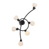Lámparas Leuchten Direkt LOKI Plafones LED Negro, 6 luces