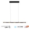 Lámparas Leuchten Direkt NELE Lámparas colgantes LED Negro, 1 luz
