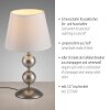 Lámparas Leuchten Direkt SIENA Lámparas de mesa LED Bronce, 1 luz