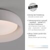 Lámparas Leuchten Direkt OSKO Plafones LED Blanca, 1 luz, Mando a distancia