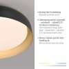 Lámparas Leuchten Direkt OSKO Plafones LED Negro, 1 luz, Mando a distancia