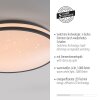 Lámparas Leuchten Direkt KYLE Plafones LED Negro, 1 luz