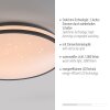 Lámparas Leuchten Direkt KYLE Plafones LED Negro, 1 luz